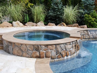 Swimming pool spa designs